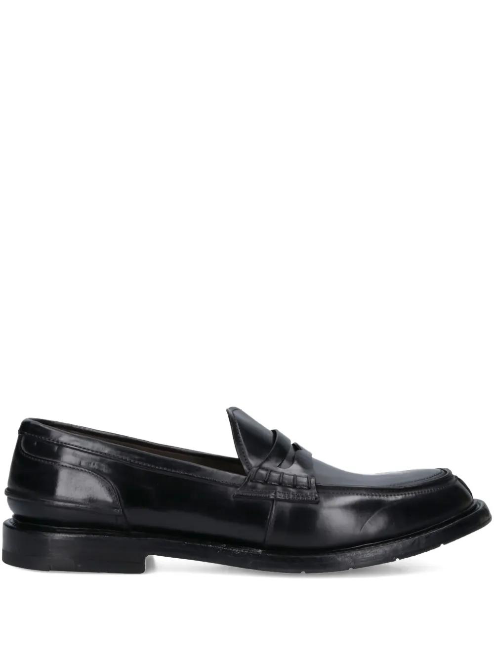 Premiata Penny-Slot Leather Loafers in Black for Men | Lyst display picture 1