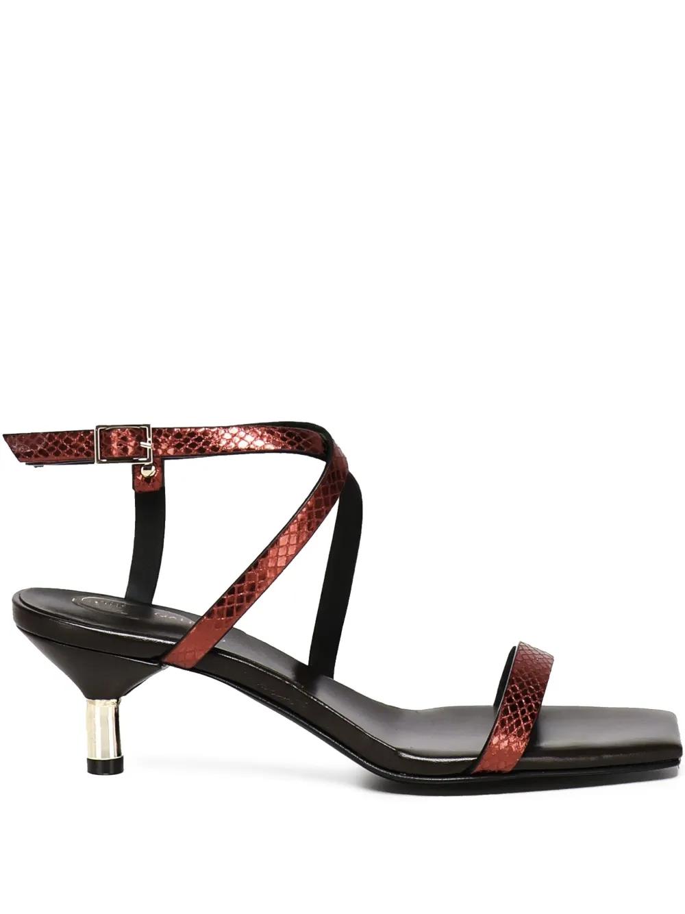 サンダル・ミュール GIULIANO GALIANO Women Sandals LINA70NAPPAGLAMOURKISS Red Giuliano Galiano Tequila Sandals in Red | Lyst
