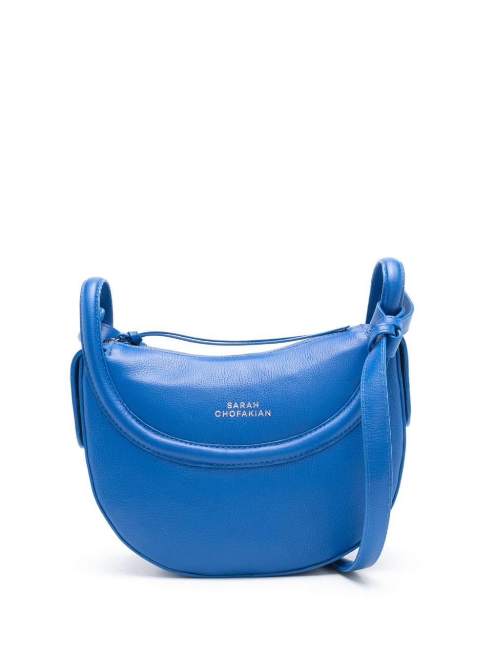 Sarah Chofakian Pollie Leather Crossbody Bag in Blue | Lyst