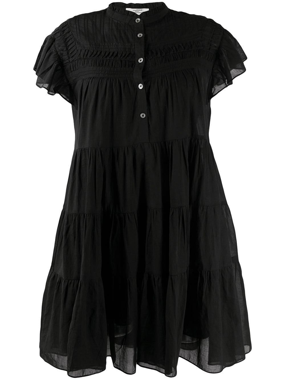 Étoile Isabel Marant Cotton Lanikaye Dress in Black | Lyst