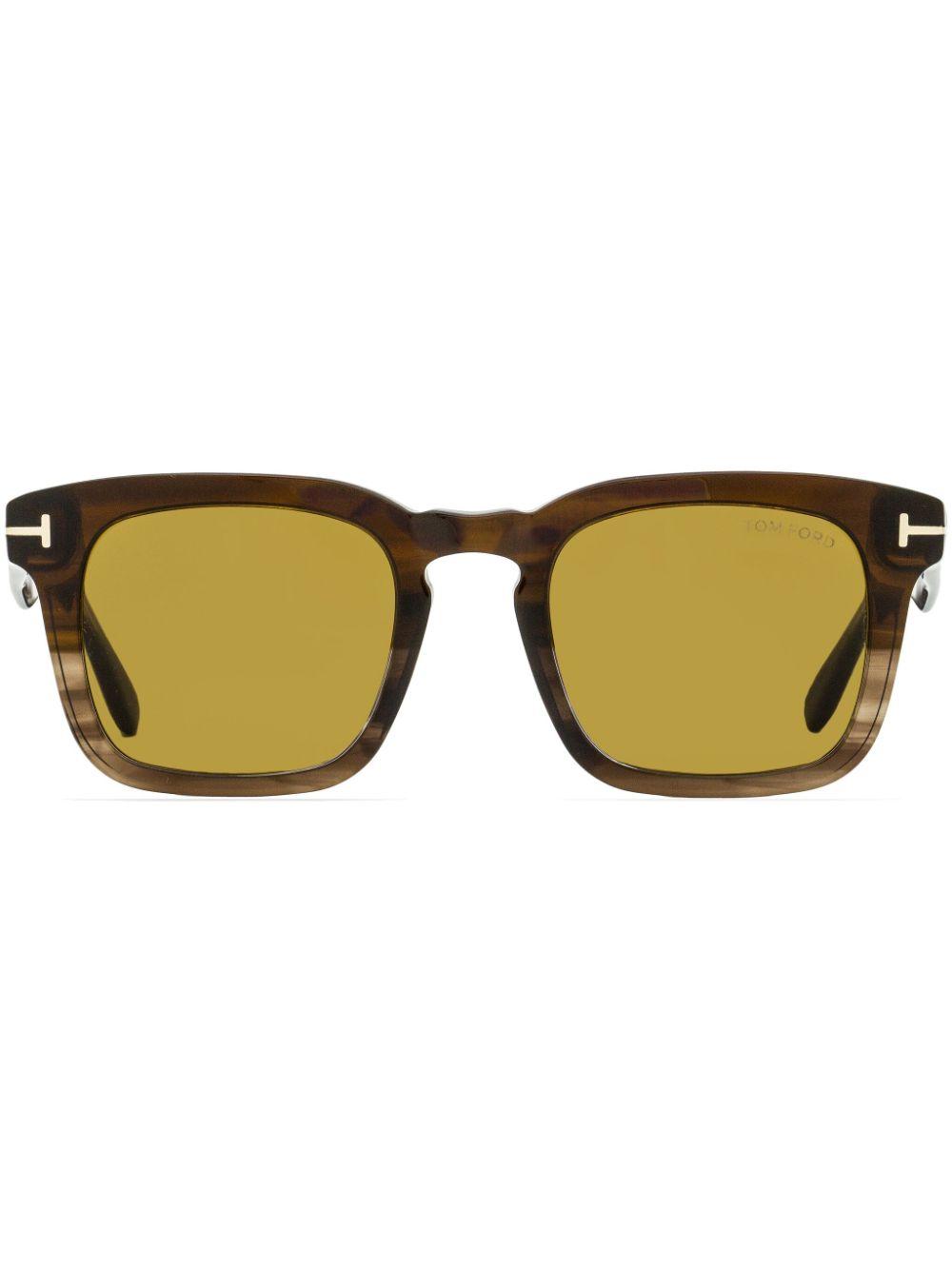 Tom Ford メンズ ナチュラル Dax スクエアフレーム サングラス サングラス