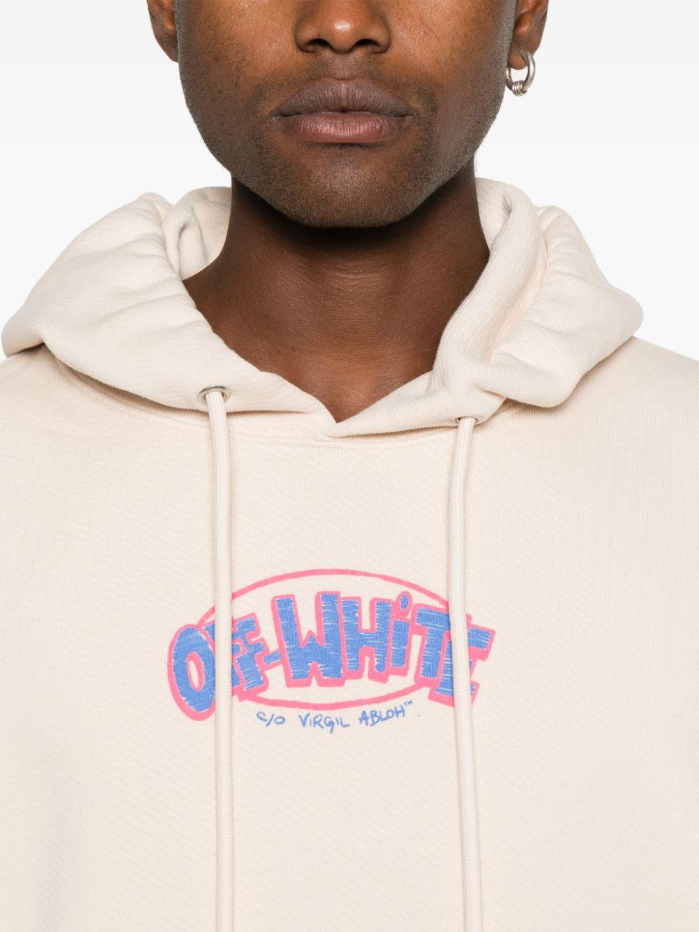 Off White c o Virgil Abloh Arrows Print Hoodie in Pink for Men Lyst