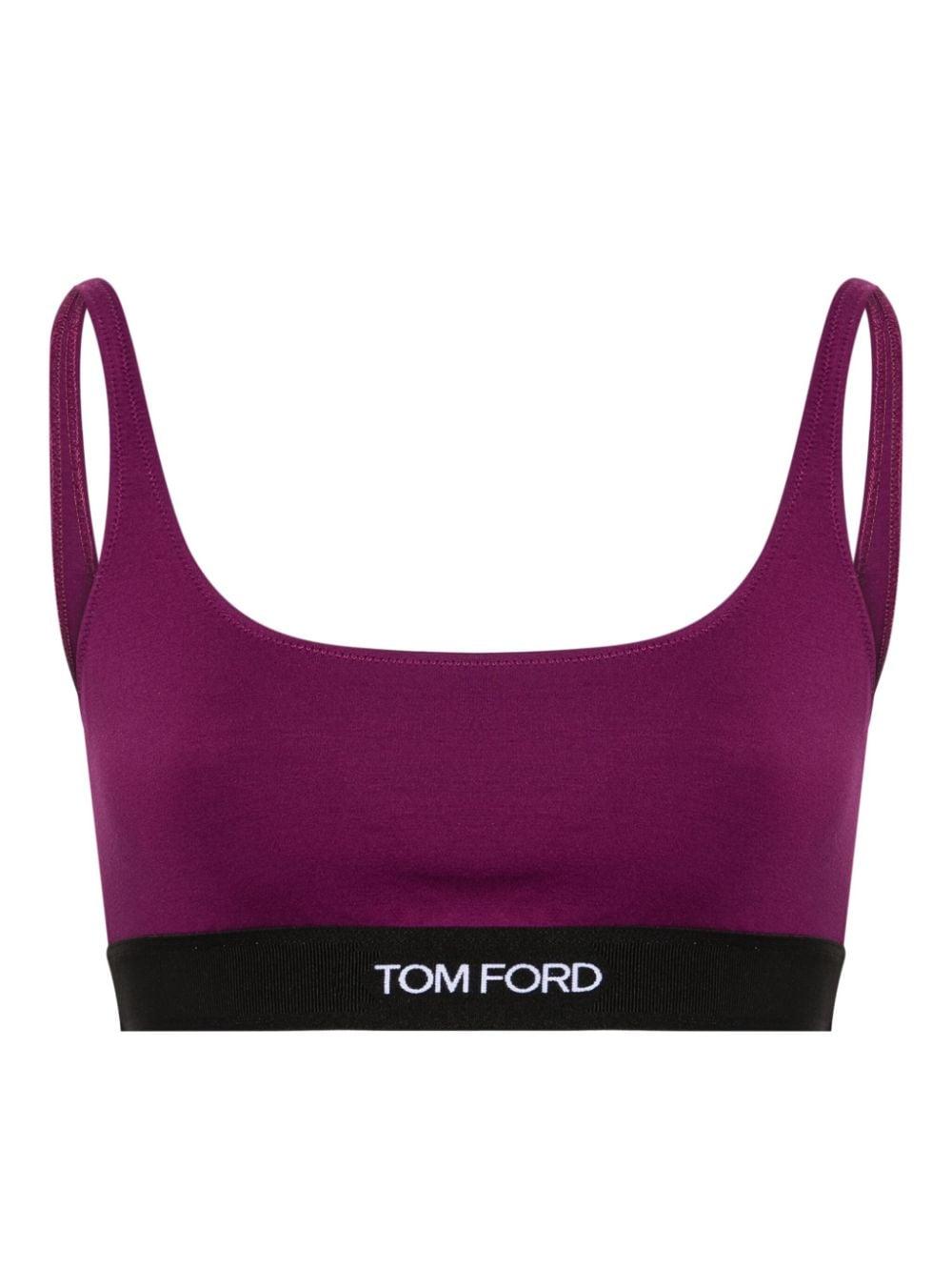 Tom Ford Signature Sleeveless Bralette in Purple