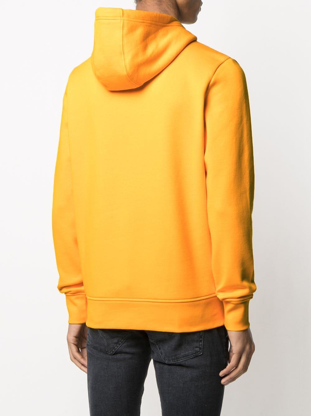 Tommy Hilfiger Cotton Logo-print Hoodie in Yellow for Men - Lyst