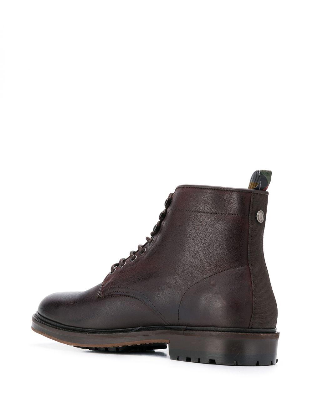 Barbour Leather Seaburn Derby Boots in Brown for Men | Lyst