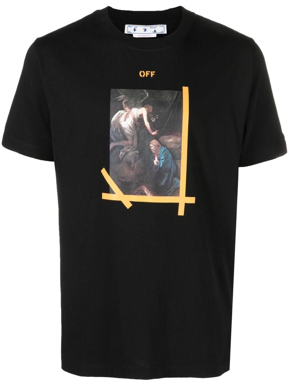 Off-White c/o Virgil Abloh Arrows Caravaggio Print T-shirt in Black for ...