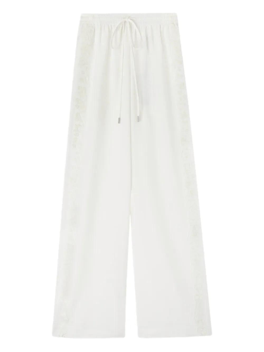 パンツ ERMANNO SCERVINO WIDE-LEG TROUSERS IN PRINTED VISCOSE bkk19462_mono_xl?pdp.template