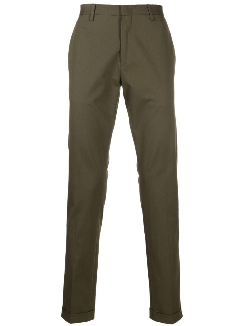 Paul Smith Mid-rise Slim-fit Chinos in Green for Men | Lyst