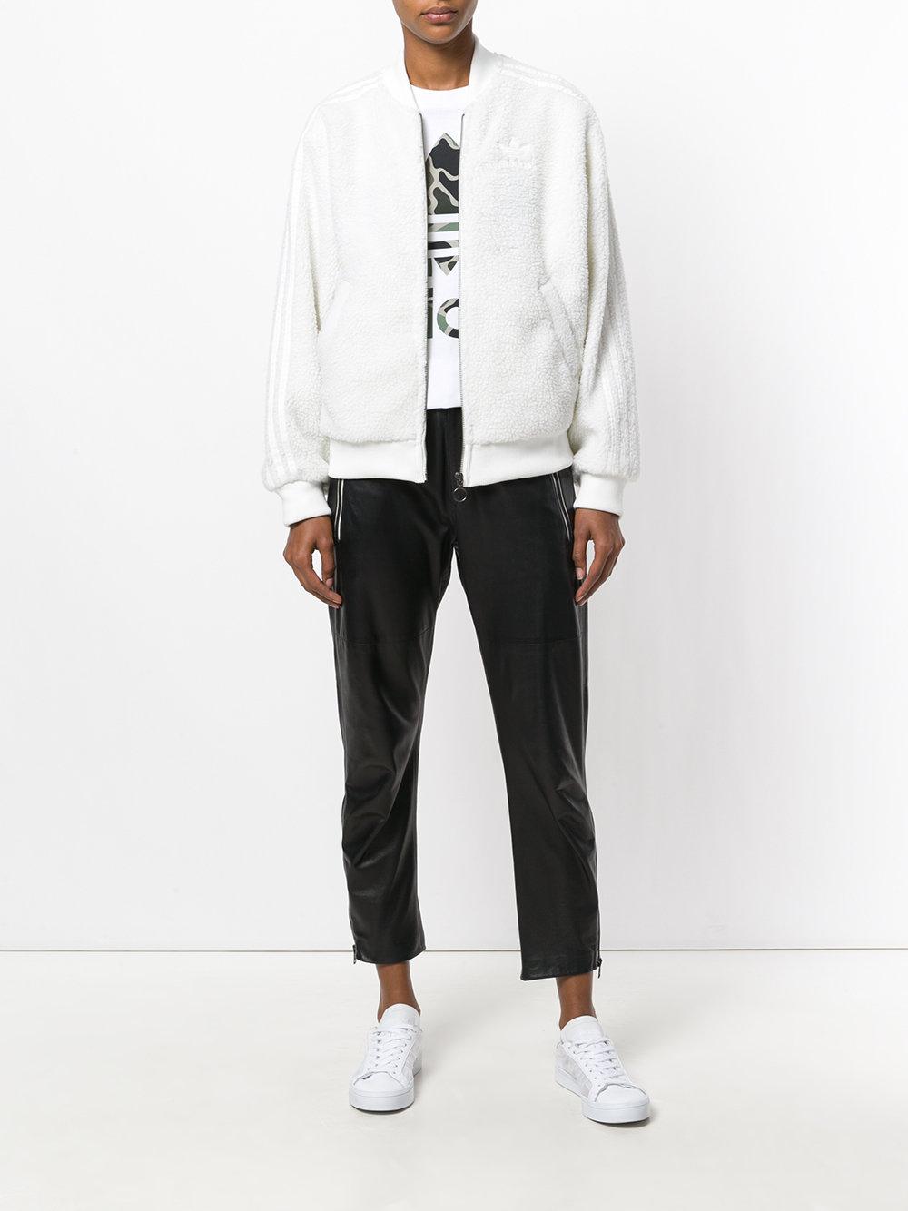 adidas shearling jacket