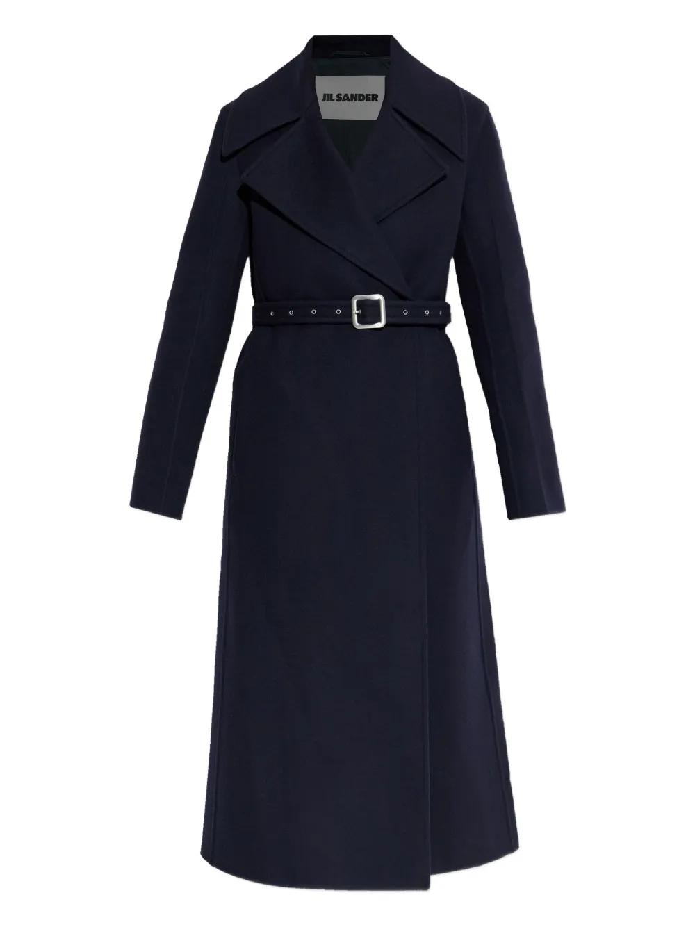 ジャケット・アウター Jil Sander Navy Long Coat Jil Sander Navy Down Quilted Long Coat Jil Sander