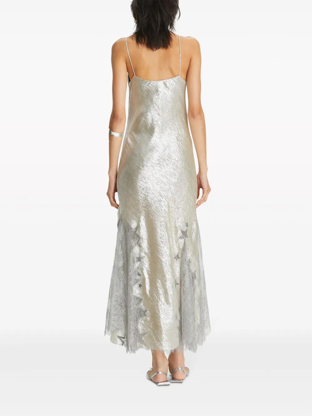 tory burch pleated lace dress Tory Burch Star Lace-Detail Slip Dress in White