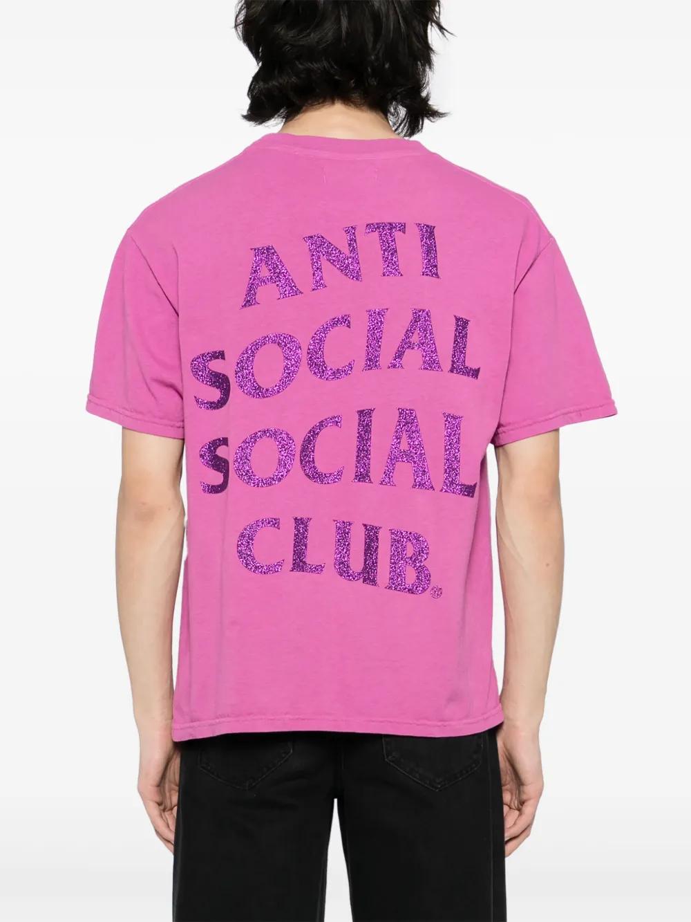 ANTI SOCIAL SOCIAL CLUB Mind Games Glitte T-Shirt in Pink for Men