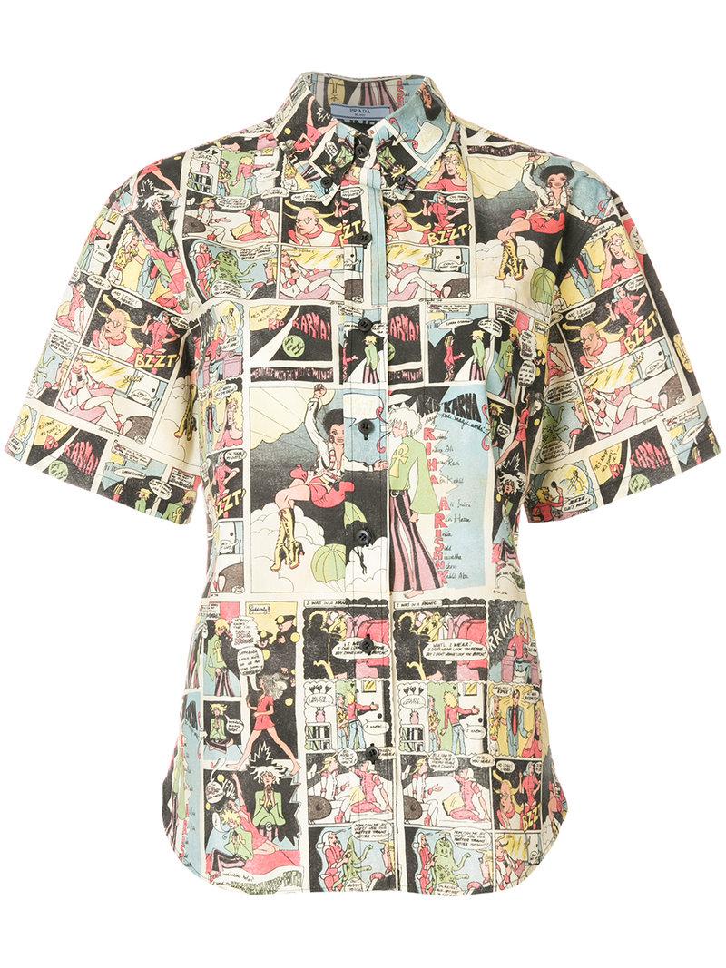 prada comic shirt