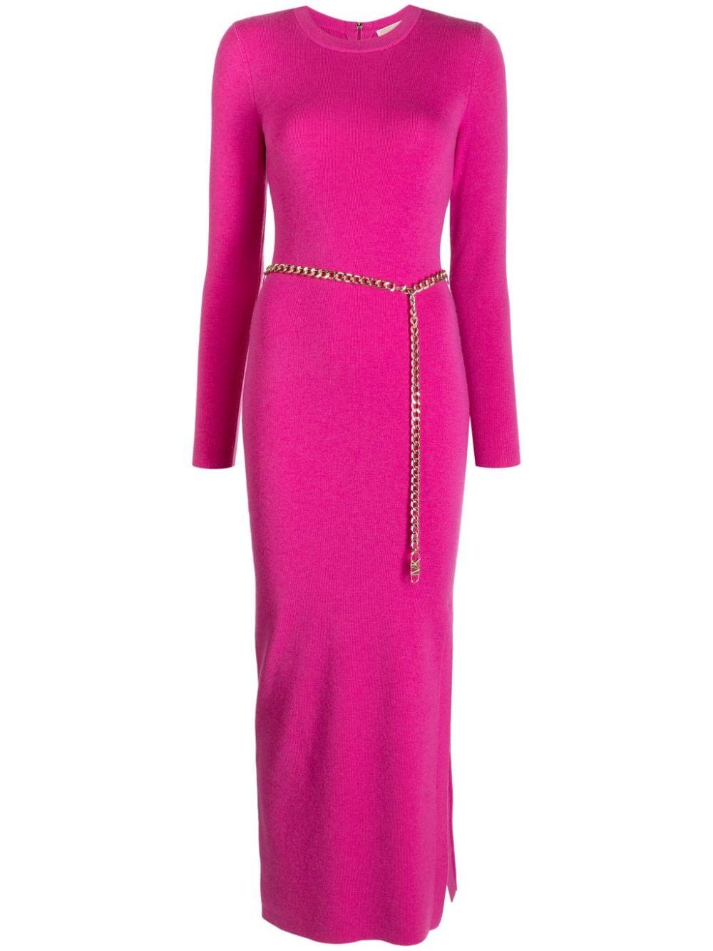 Michael Kors Side slit Maxi Dress in Pink Lyst Canada