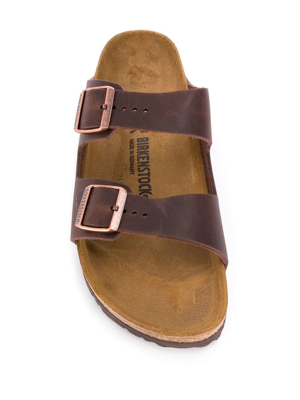 Birkenstock Leather Arizona Two Strap Sandals in Brown for Men - Lyst