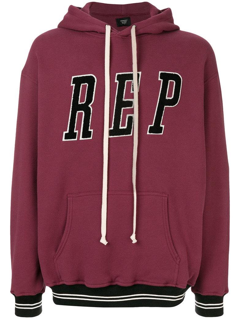 Represent Cotton Rep Patch Hoodie for Men | Lyst