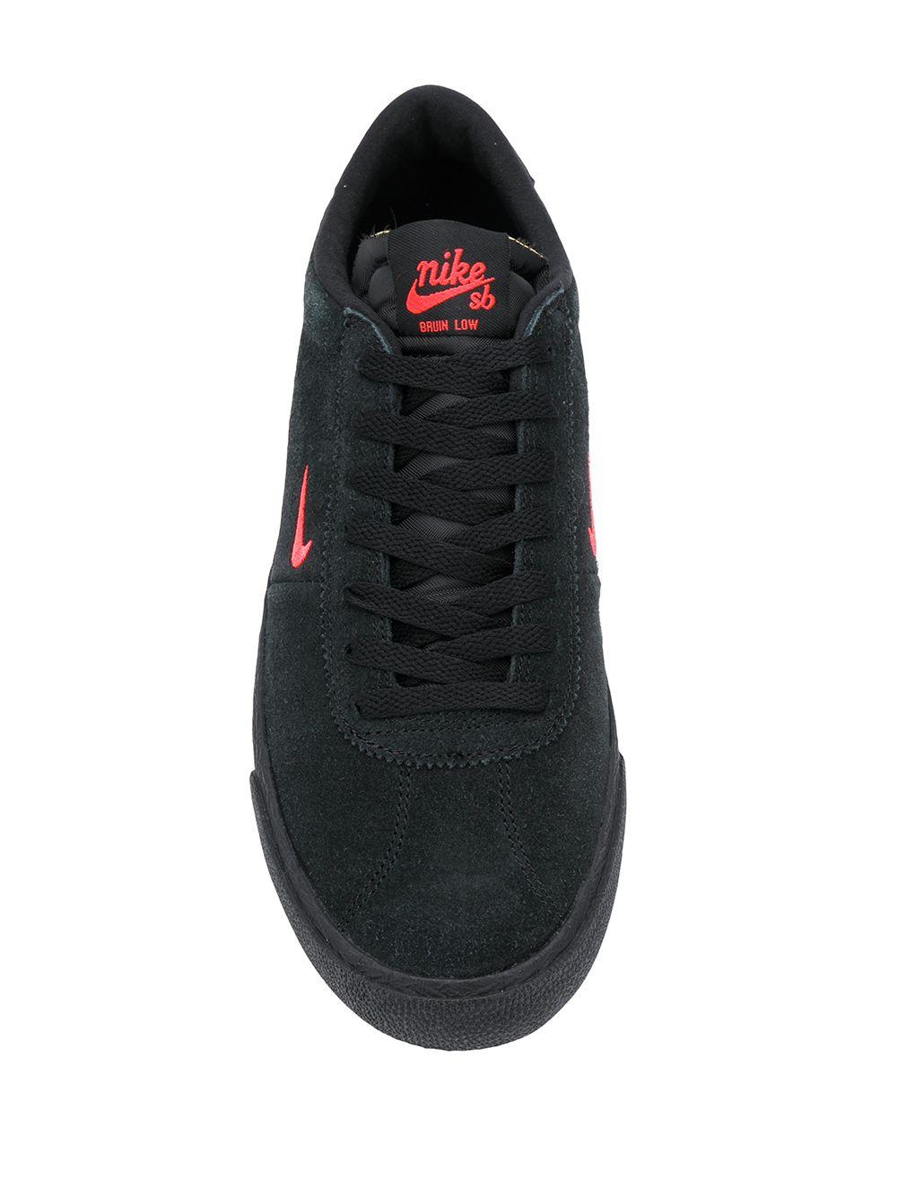 Nike Low Top Sb Zoom Bruin Sneakers In Black Bright Crimson Black For Men Lyst