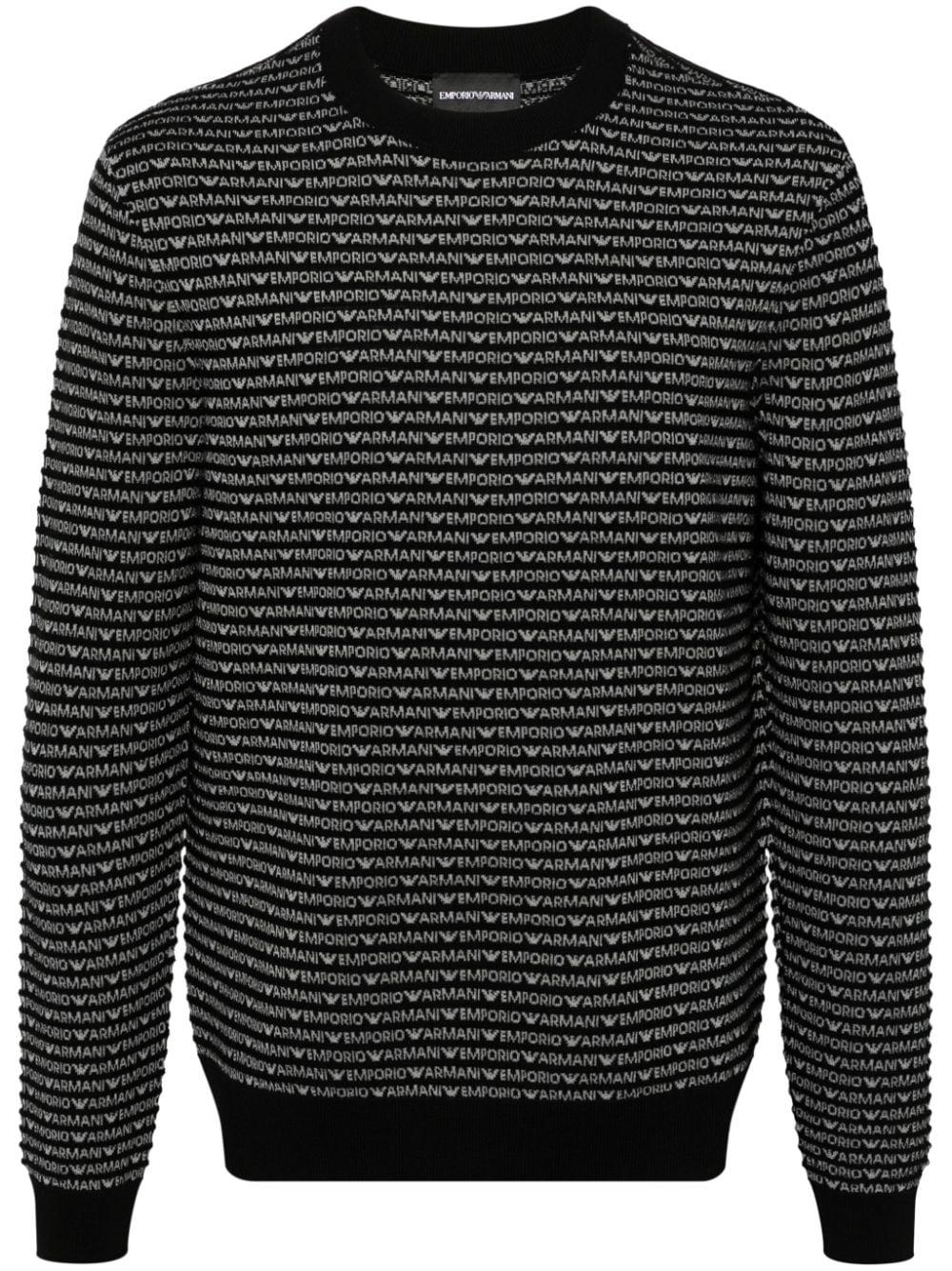 Emporio armani black jumper online