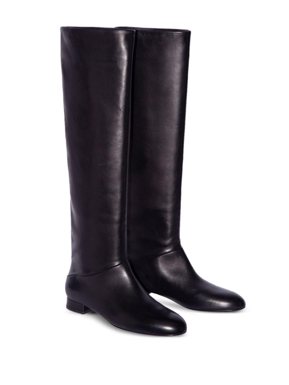 BY FAR Felix Boots in Blue Lyst