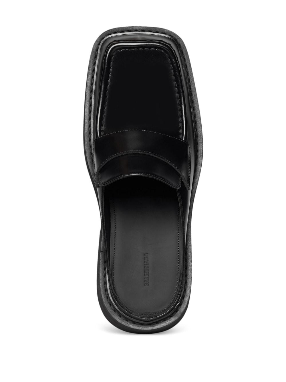Balenciaga Inspector 40mm Leather Mules in Black for Men | Lyst