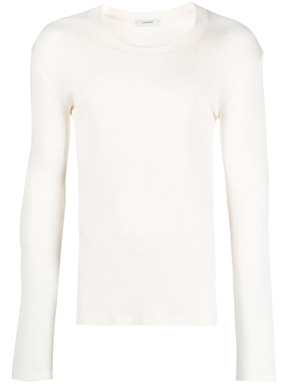 Lemaire Long-sleeve Cotton T-shirt in White for Men | Lyst