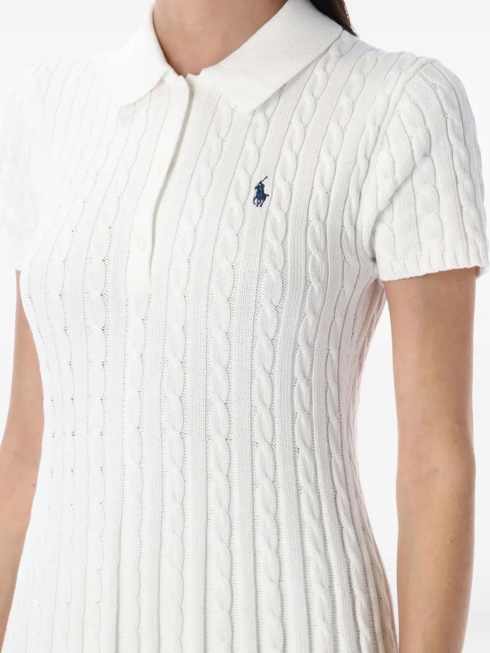 Polo Ralph Lauren Cable-Knit Polo Dress in White | Lyst Polo Ralph Lauren Cable-Knit Polo Dress in White | Lyst