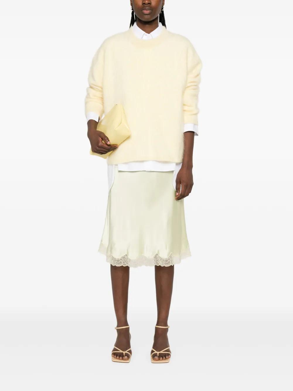 The Row Irene Midi Skirt in Natural | Lyst