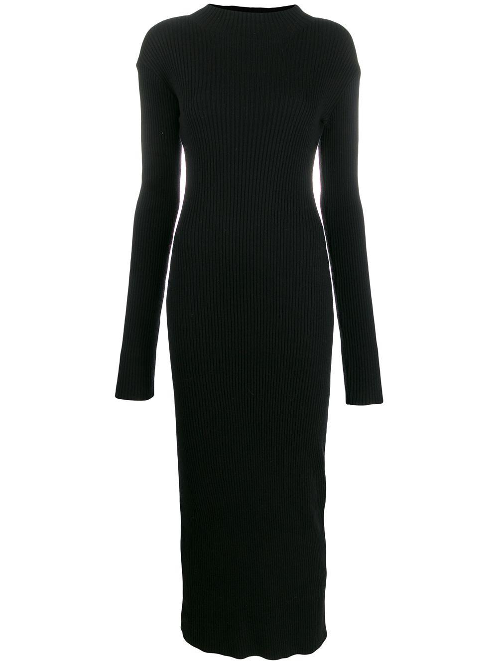 Our Legacy Cotton Ribbed Knitted Dress in Black - Lyst