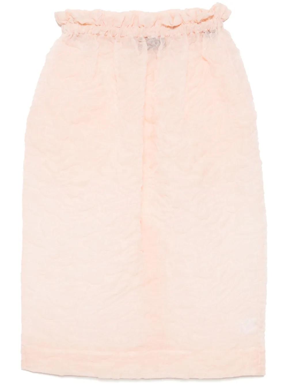 【関税込み】Simone Rocha レッド ギャザー バブル ミニスカート Simone Rocha ギャザーディテール ミニスカート | レッド
