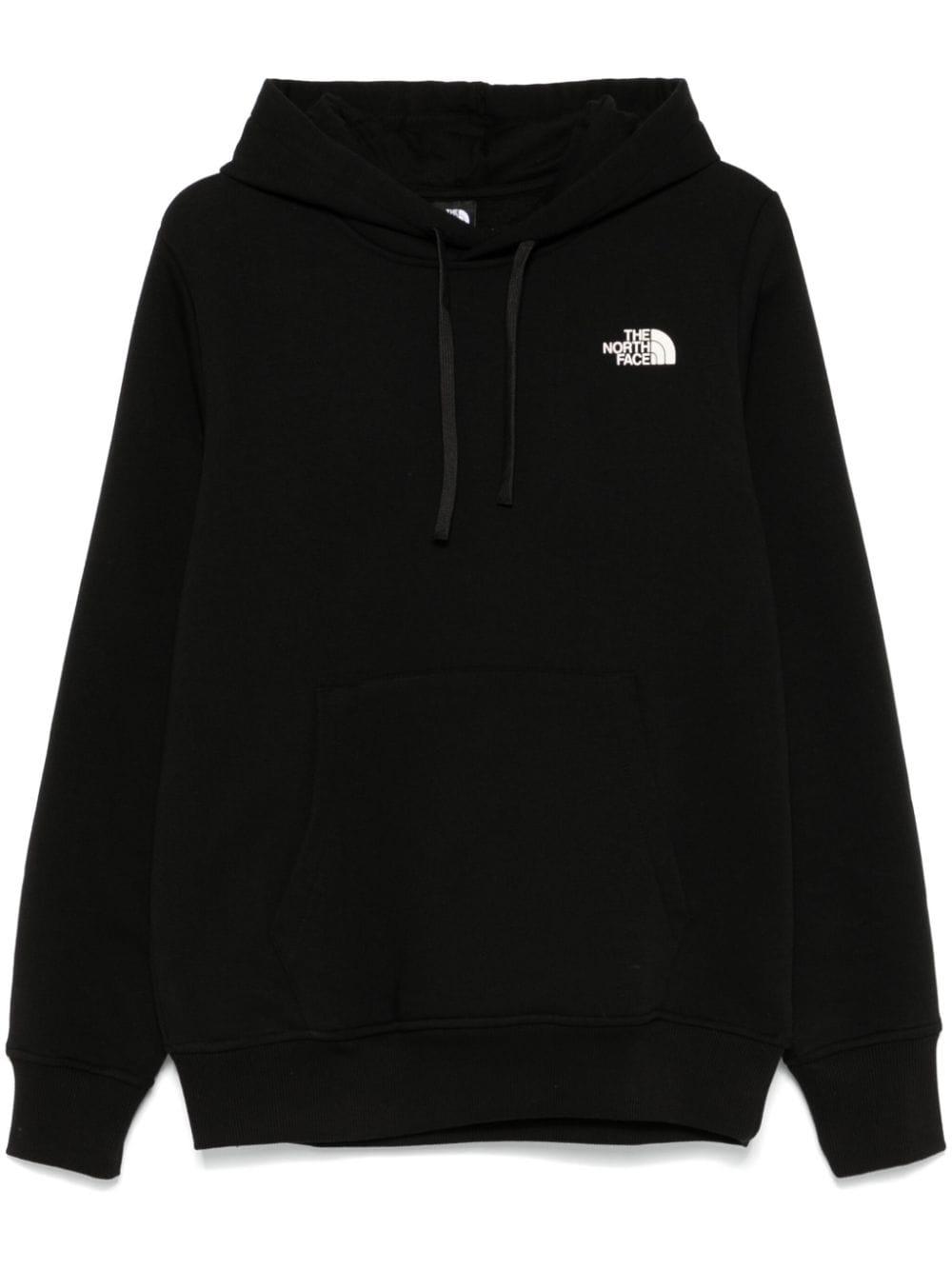 The North Face Fleece Lined Cotton Blend Hoodie in Black for Men Lyst UK