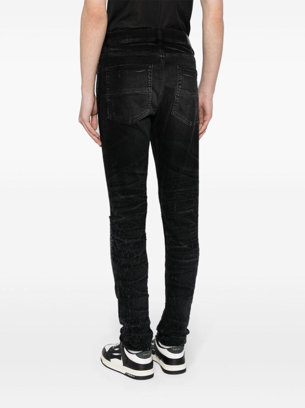 Amiri Crystal-Embellished Slim-Fit Jeans in Black for Men Lyst UK
