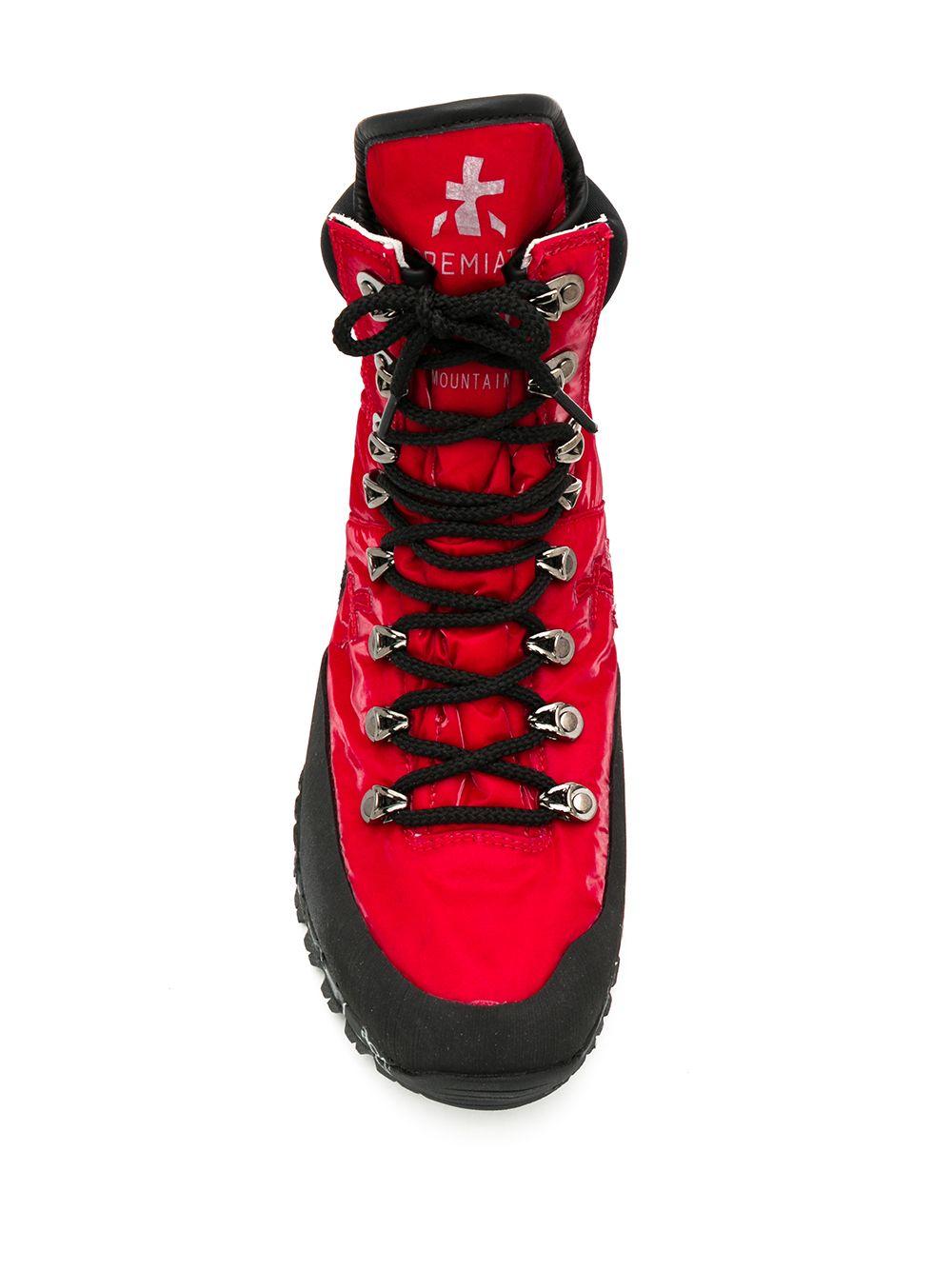 Premiata Midtrec Hiking Boots in Red | Lyst
