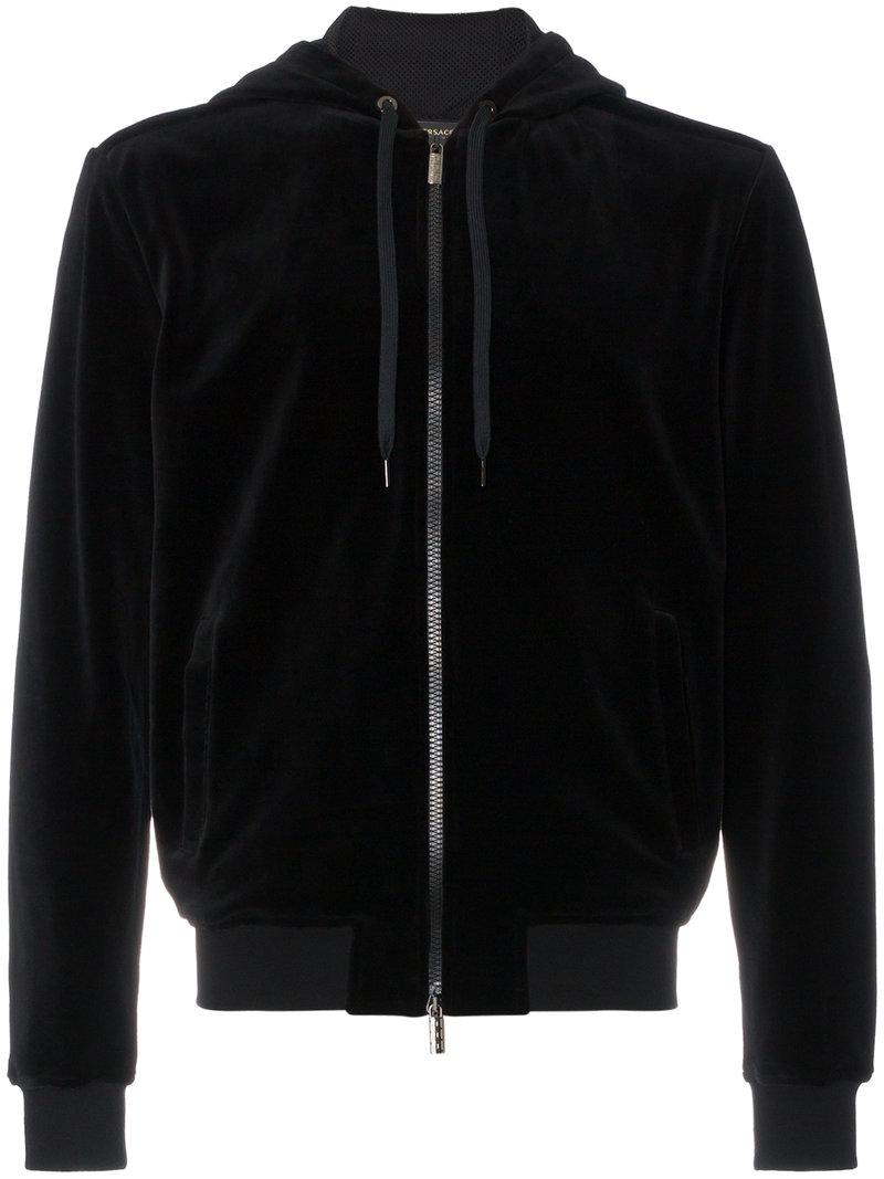 versace velour hoodie