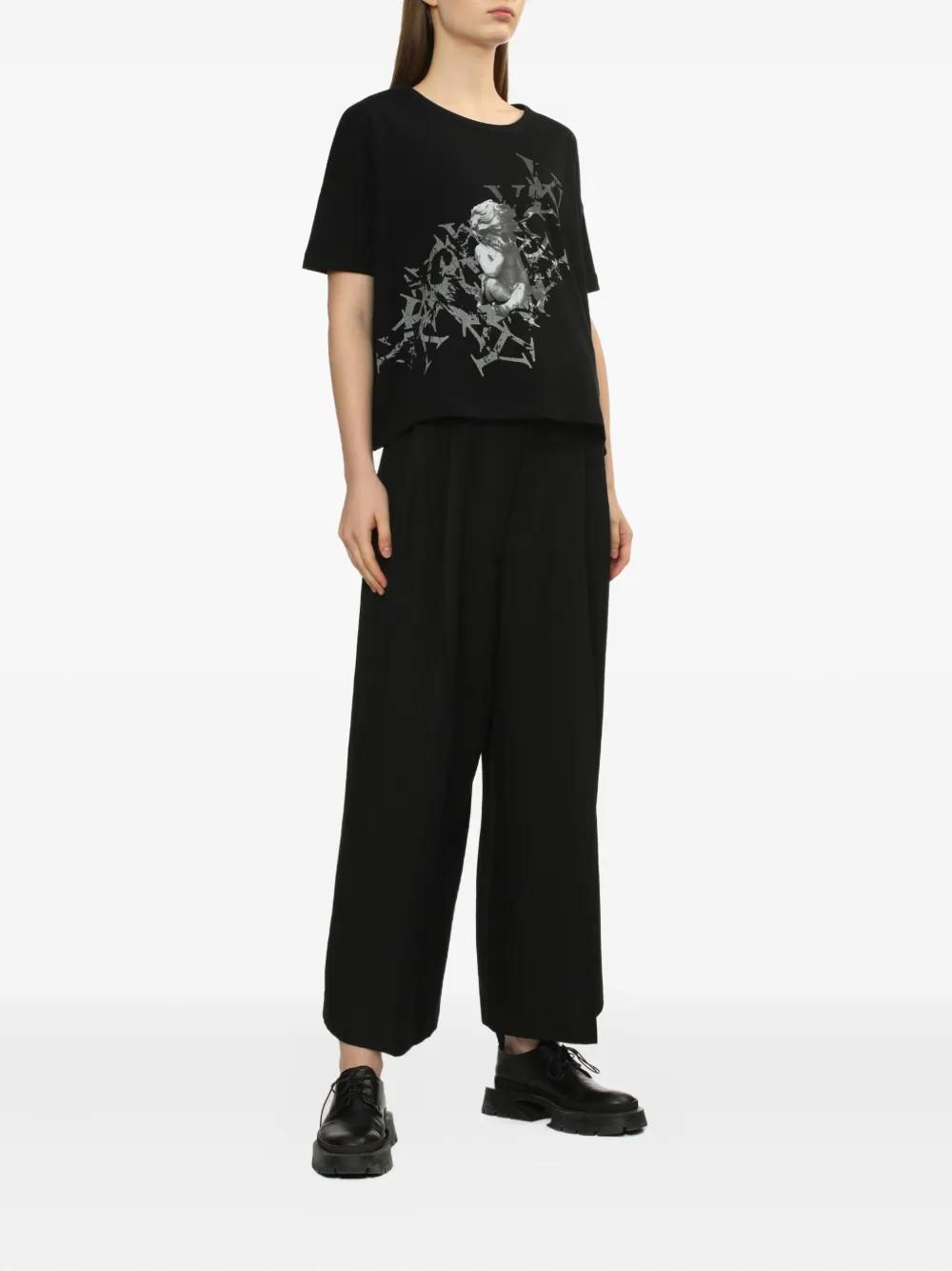 パンツ Y's yohji yamamoto wide slacks Y's by Yohji Yamamoto Double Tuck Wide Pants Black – Neighbour