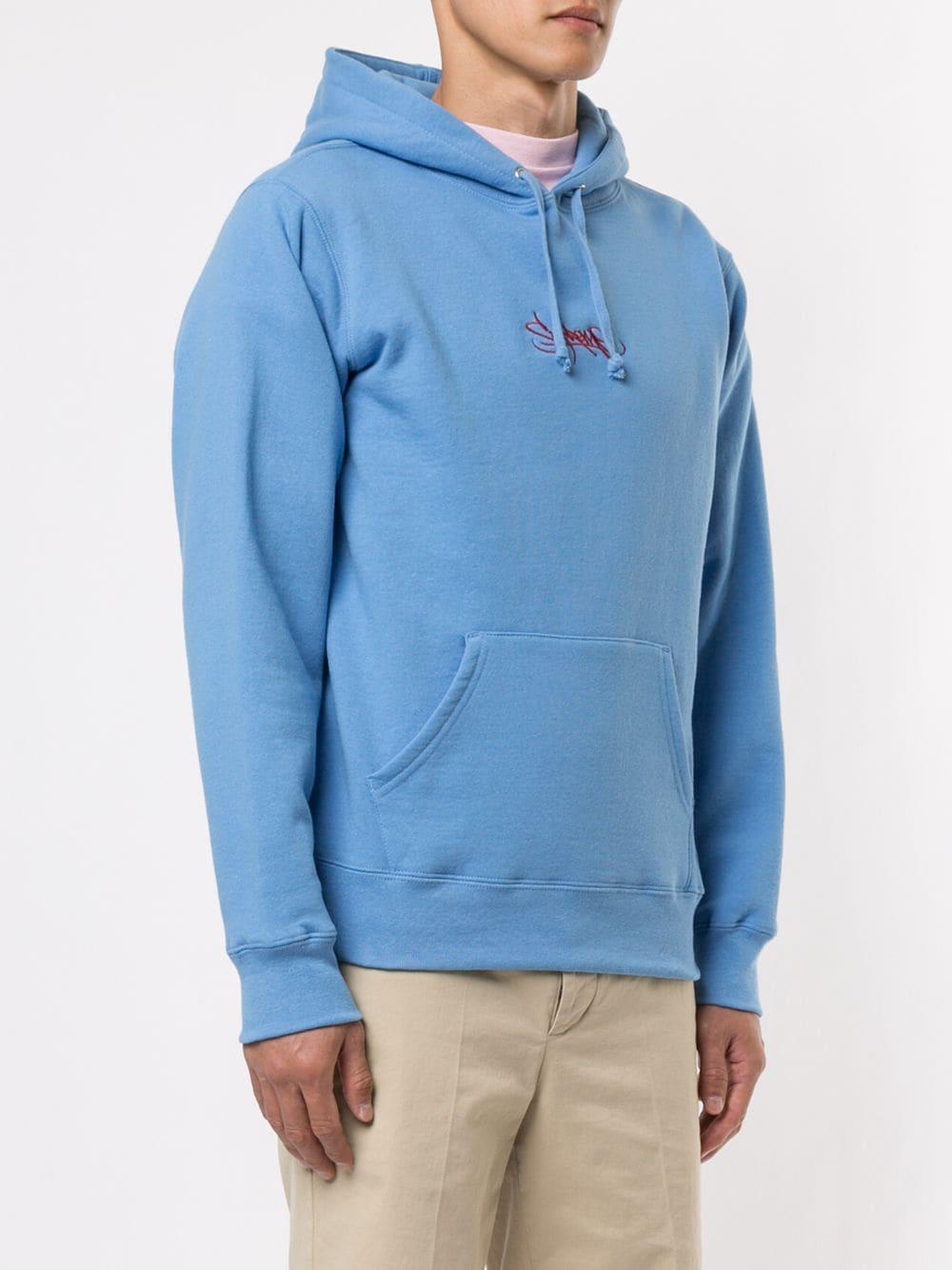 Supreme Tag Logo Hoodie in Real Blue (Blue) for Men - Lyst