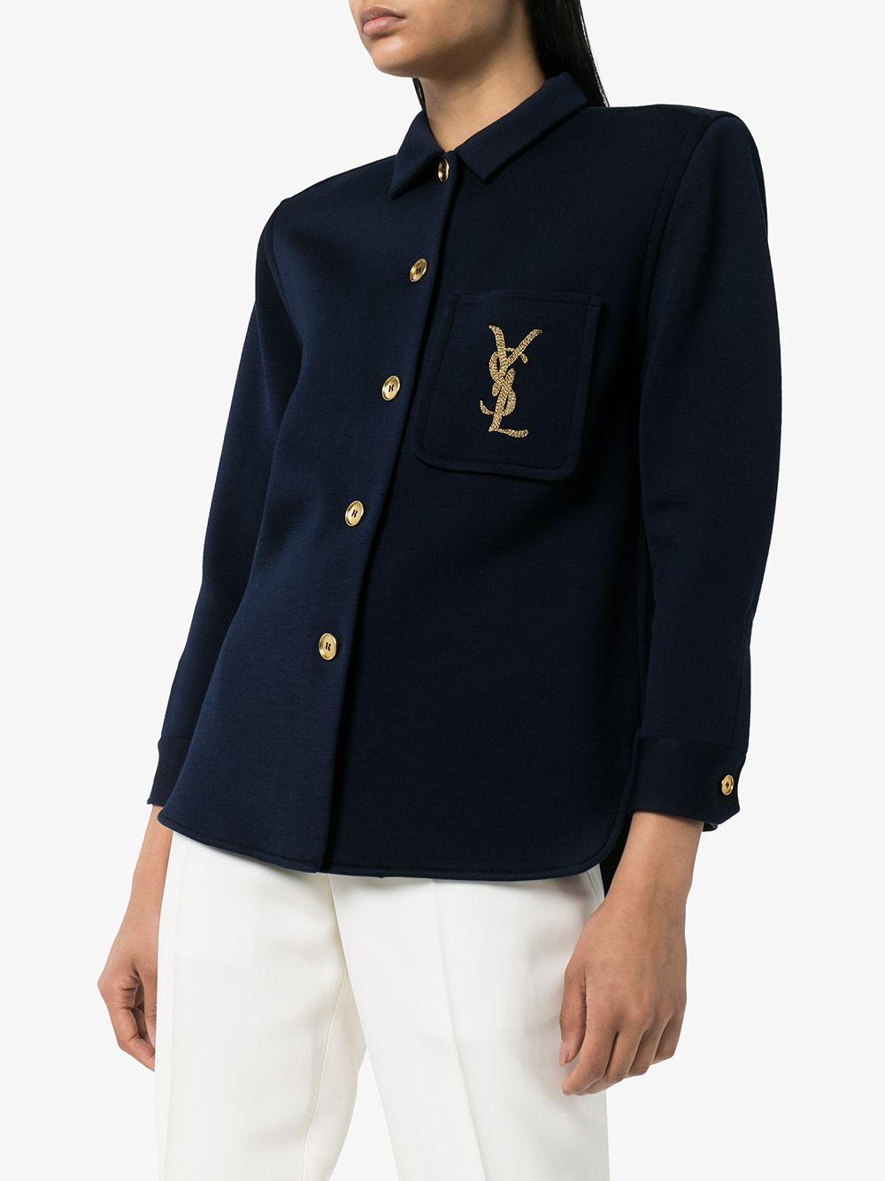 Saint Laurent Logo Overshirt Jersey 