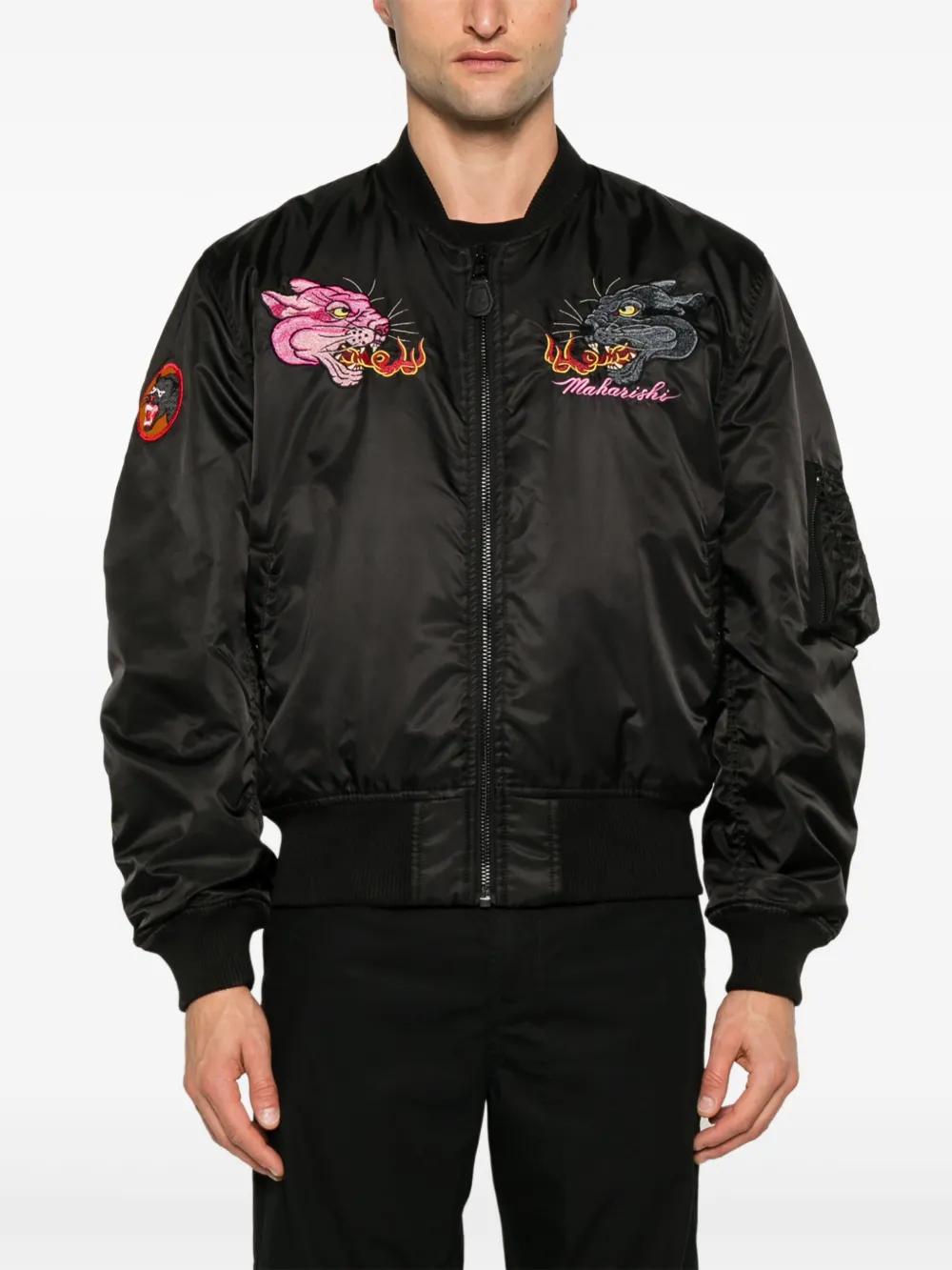 maharishi-black-Veste-Bomber-
