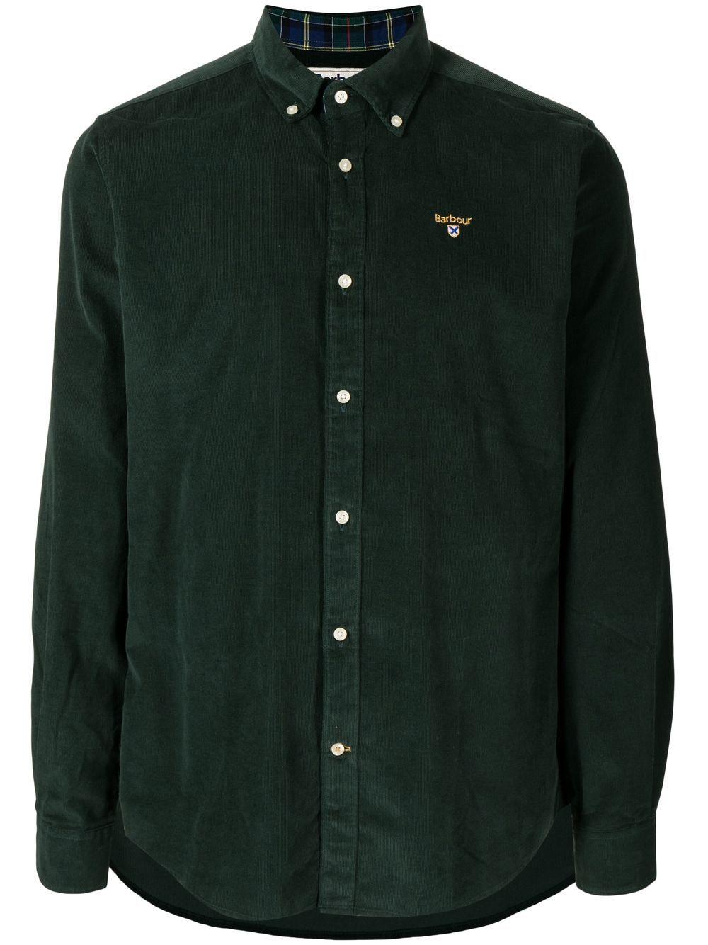 Barbour Yaleside Tailored Corduroy Shirt in Green for Men | Lyst