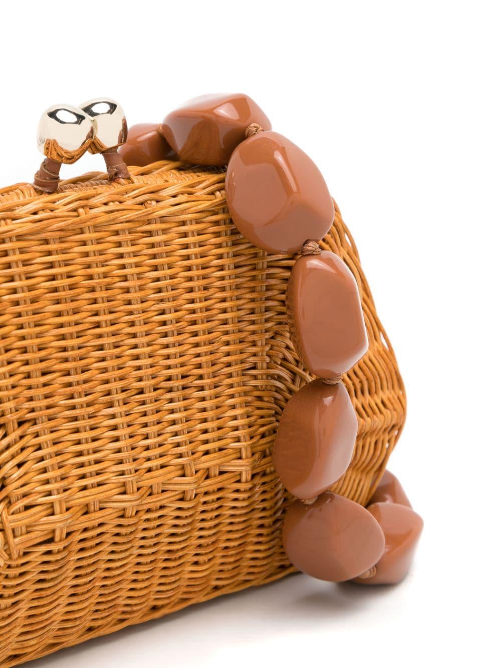 SERPUI Abigail woven-wicker bag - Neutrals