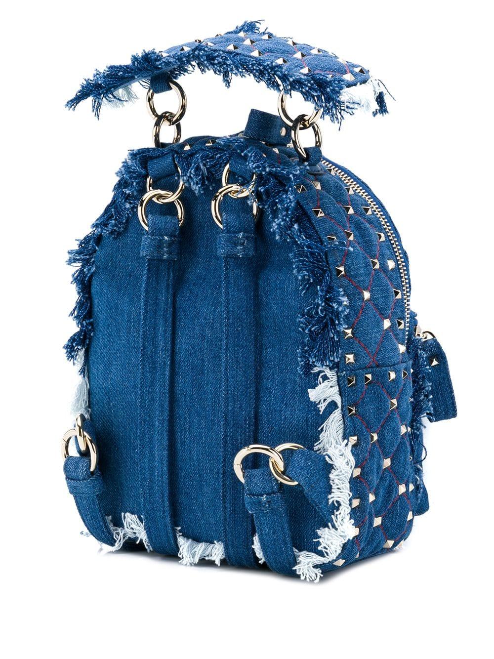 valentino denim backpack