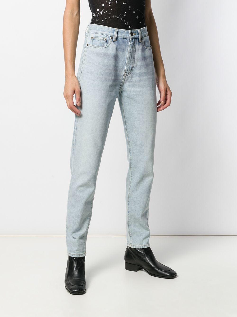 Saint Laurent Denim Carrot Leg Jeans in Blue Lyst