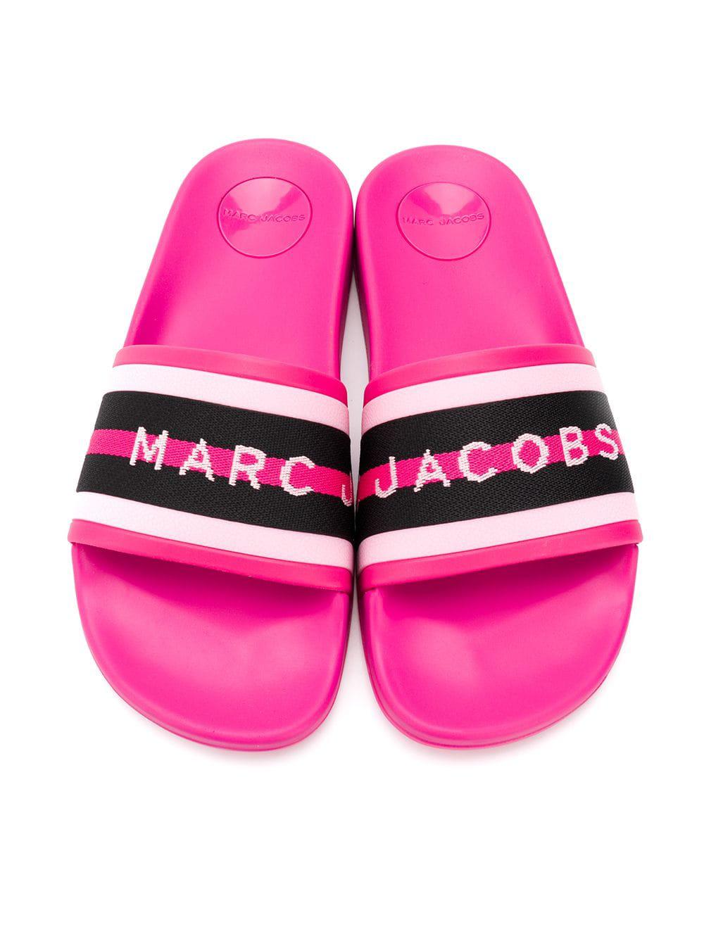 Marc Jacobs Logo Sport Slide Sandal in Pink | Lyst