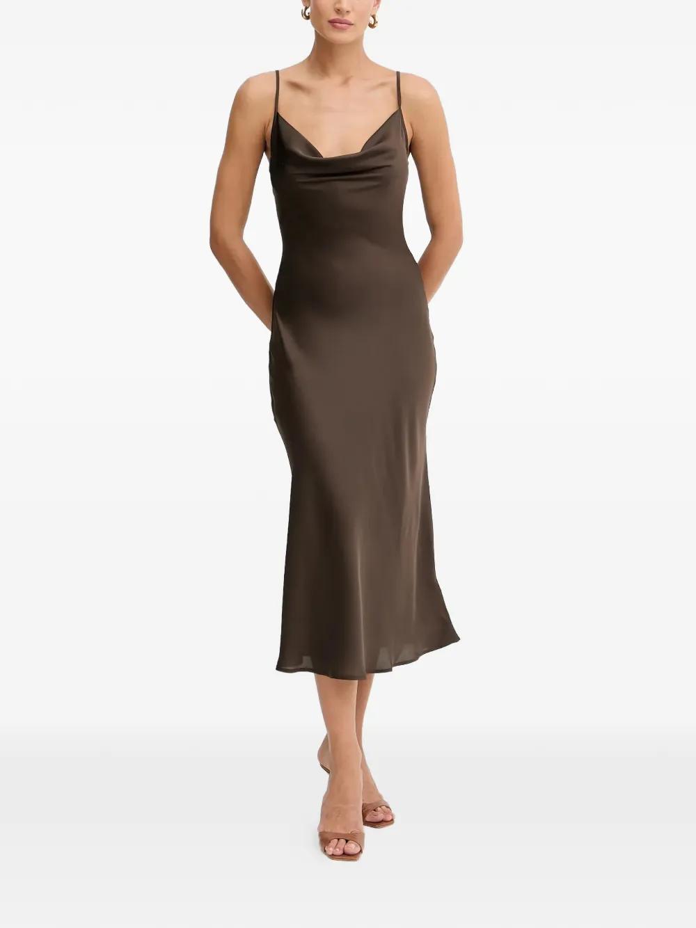 guess brown dress Anais