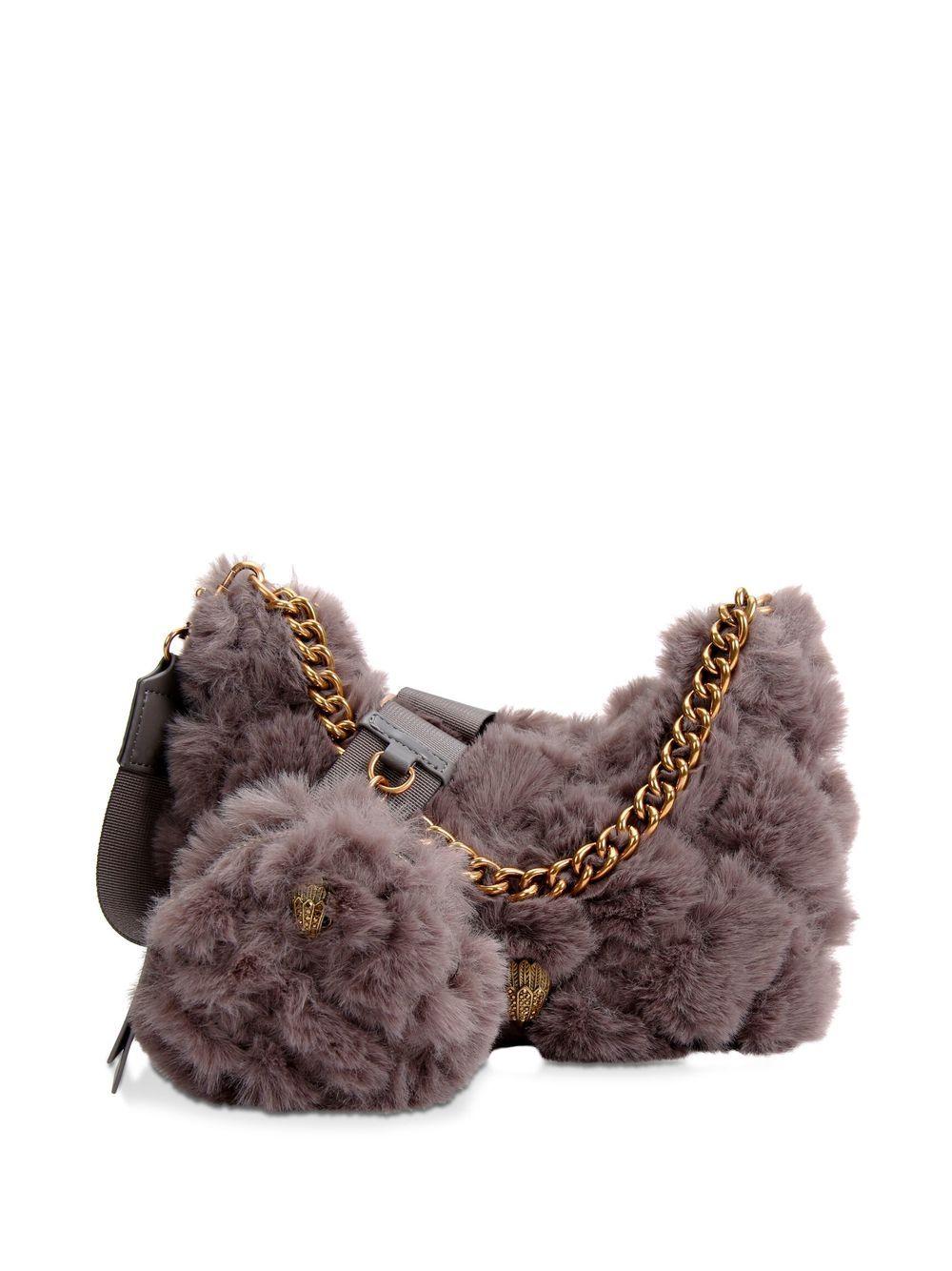 Kurt Geiger Faux Fur Multi Crossbody Bag in Brown Lyst