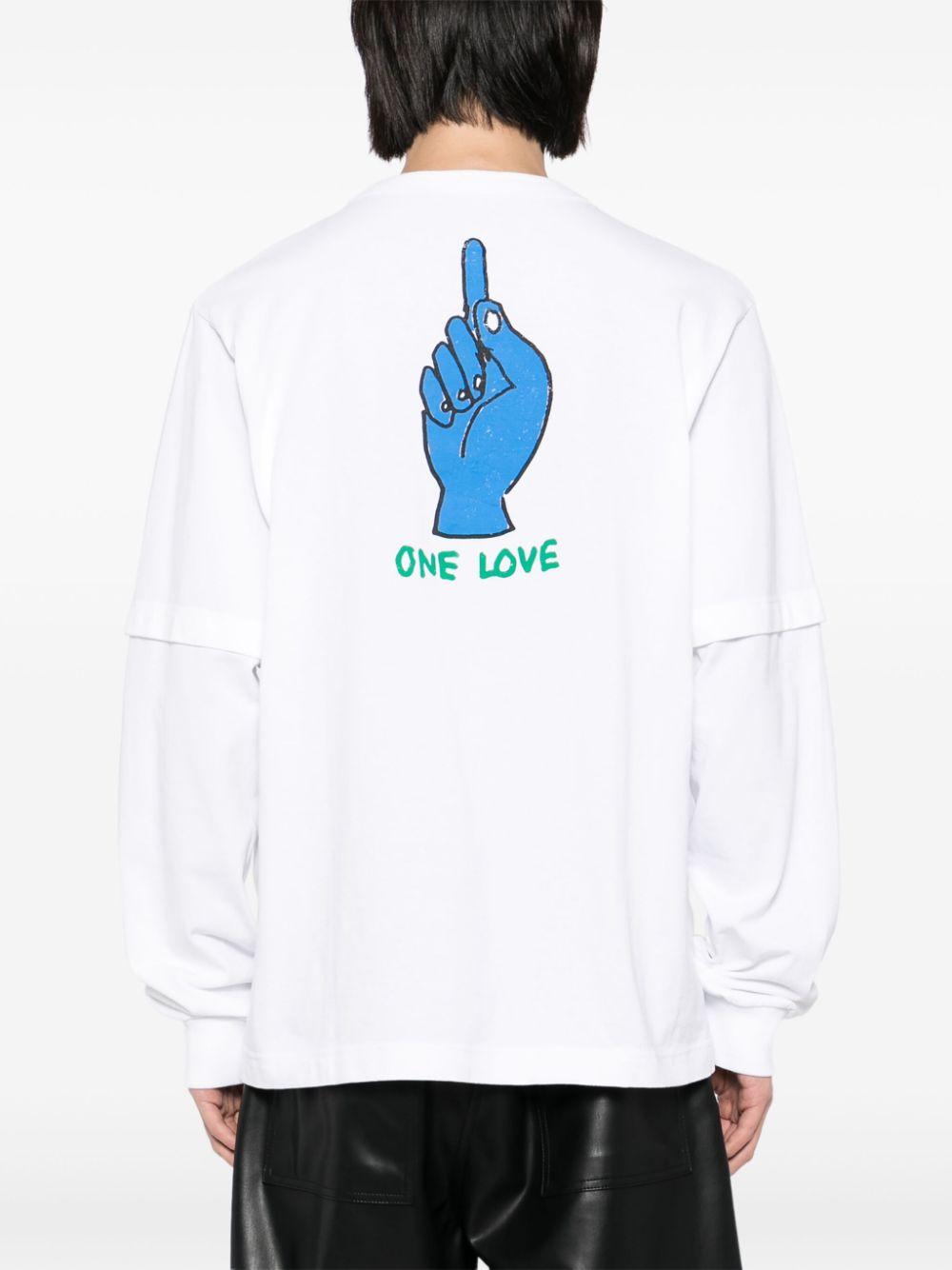 Sacai レディース ホワイト Gonz Tシャツ トップス Sacai レディース ホワイト Gonz Tシャツ トップス