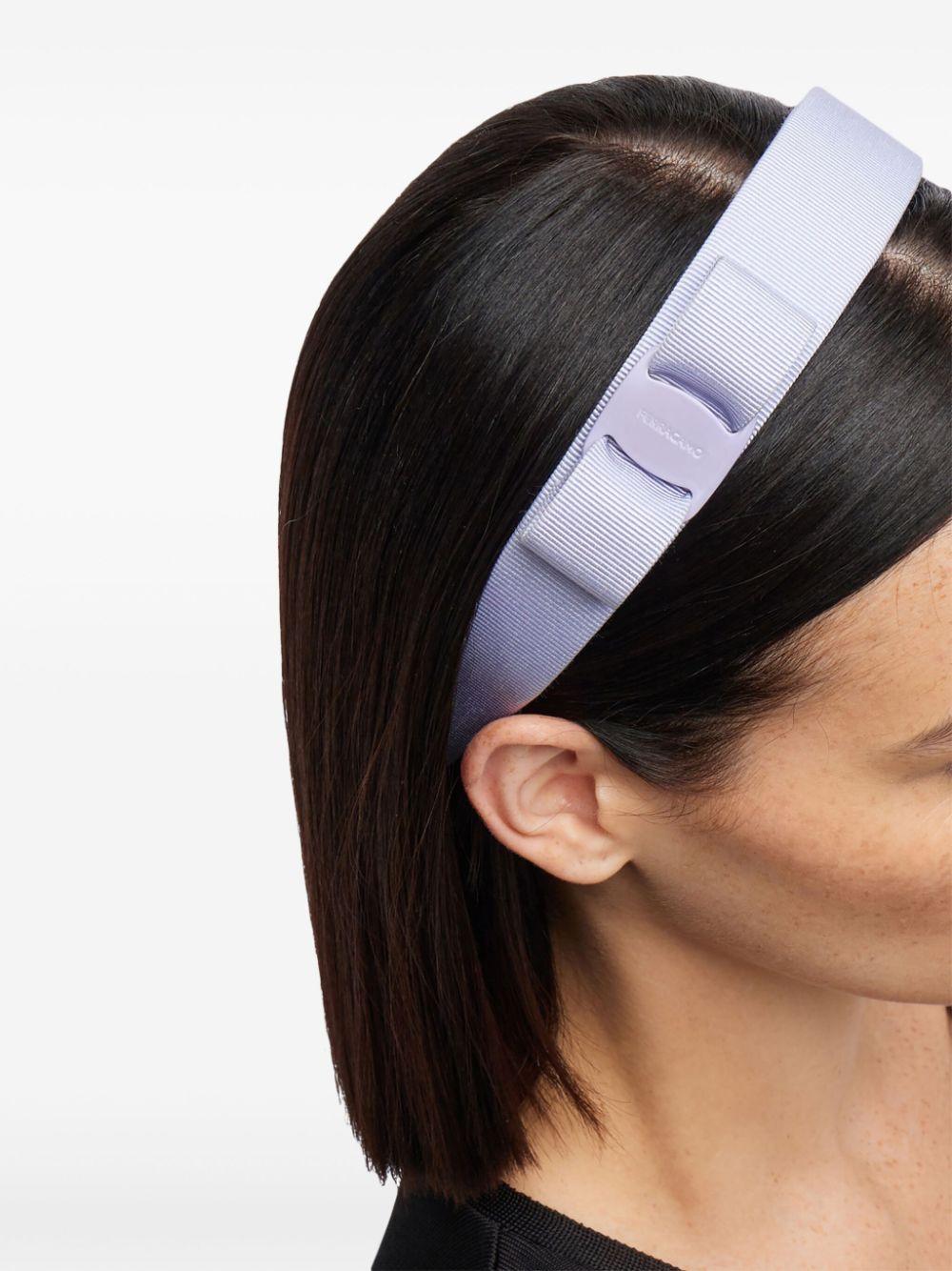Salvatore Ferragamo Purple Women\'s Head/Hair Band with Gold Hardware Vara Bow headband - Women | Ferragamo main image 4