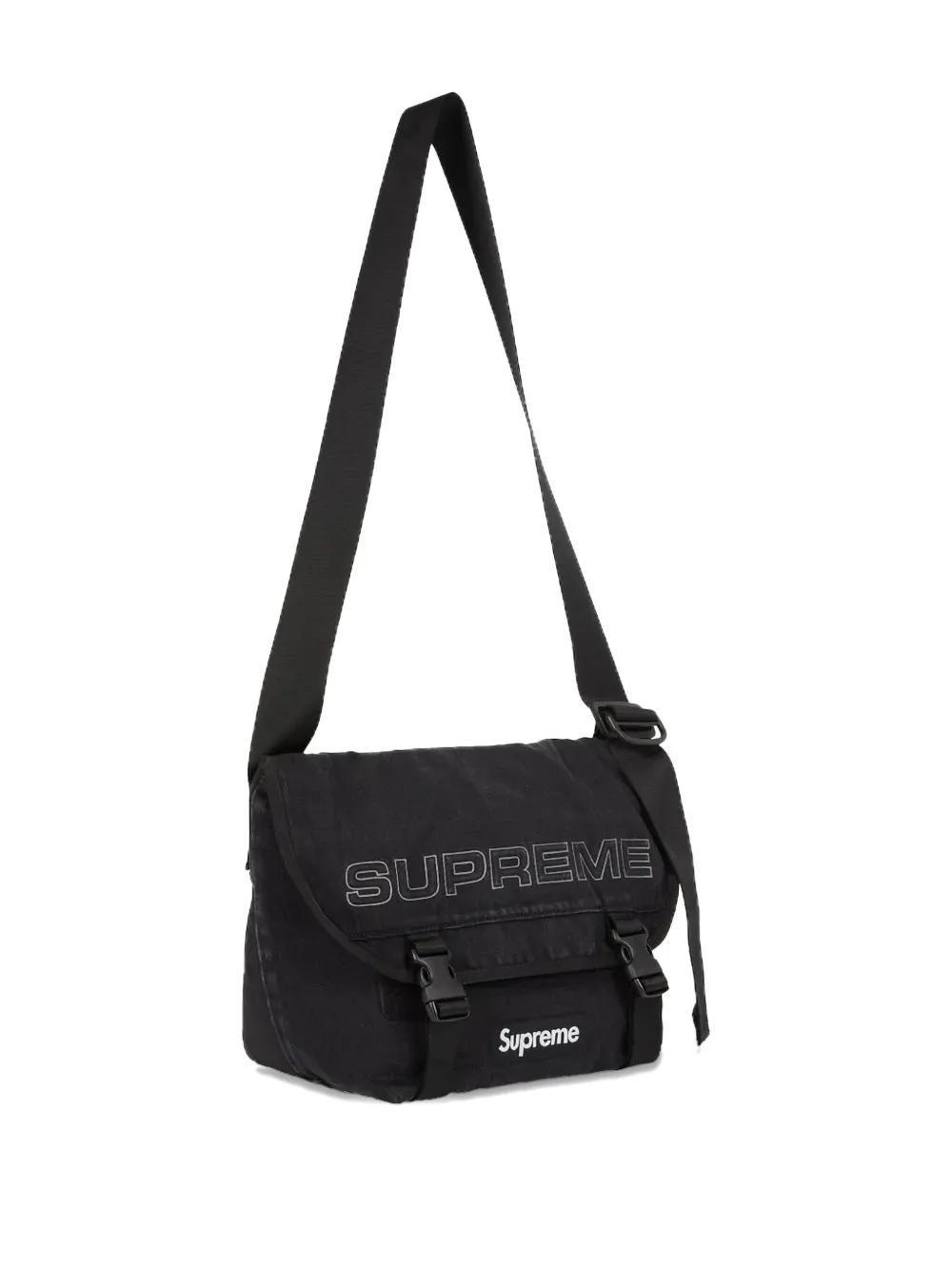 Supreme Denim Shoulder Bag in Black for Men | Lyst