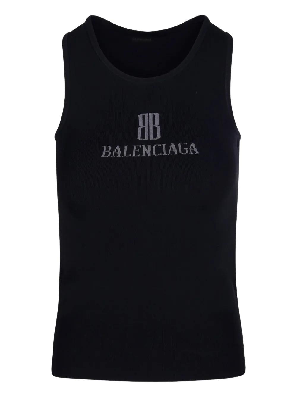 Balenciaga グラフィティノースリーブタンクトップ Balenciaga ノースリーブ トップ | ホワイト | FARFETCH JP