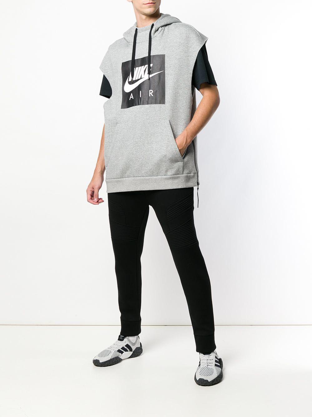 Sudadera Air sin mangas con capucha Nike de Algodón de color Gris para  hombre | Lyst
