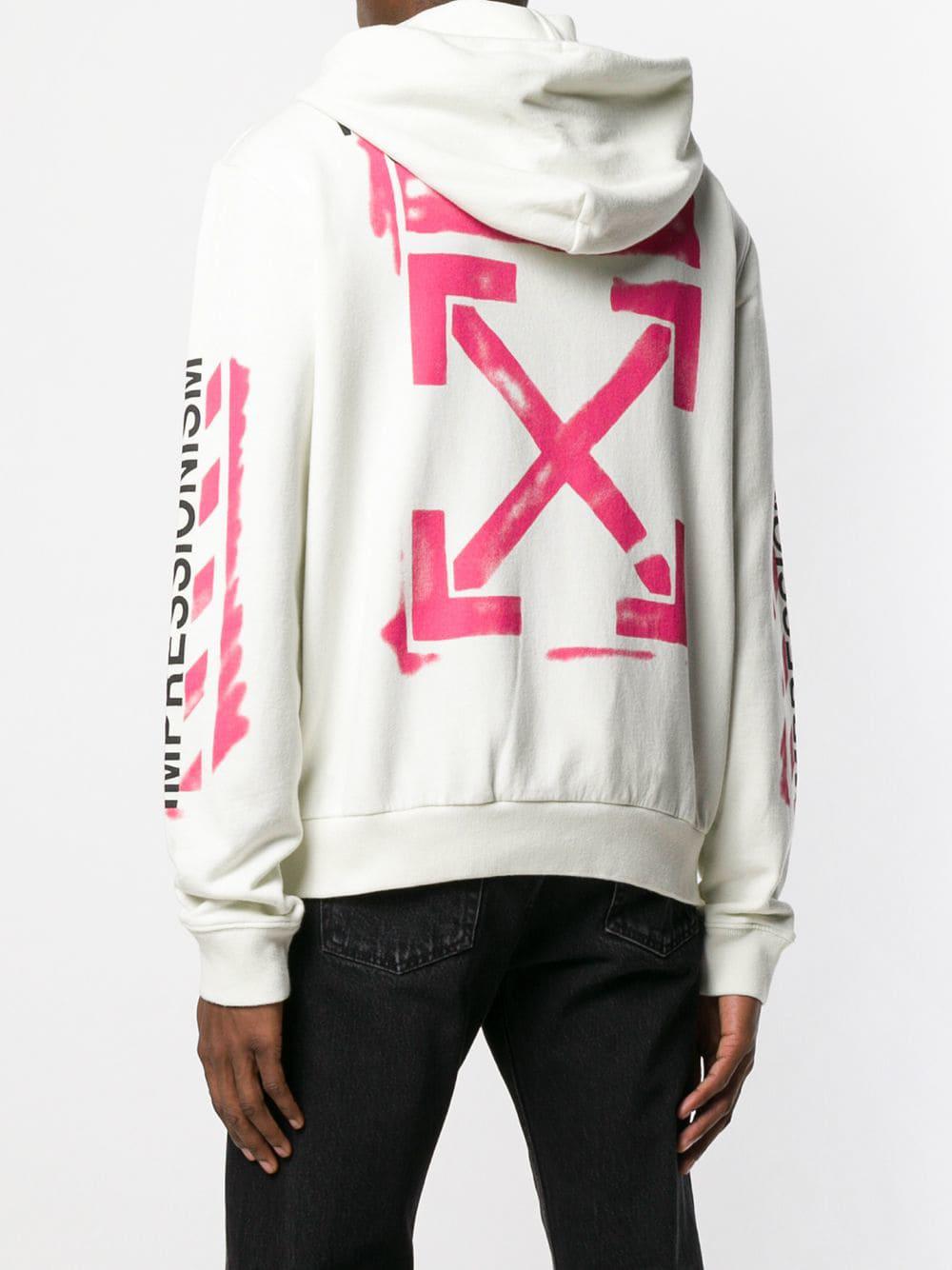 Off White толстовка с капюшоном